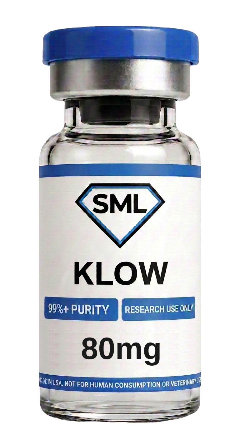KLOW research peptide vial